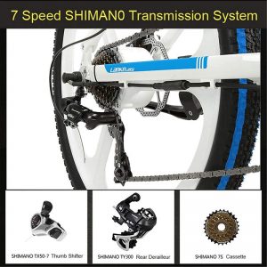 Transmisión Shimano LANKELEISI XT750 Motor 400W