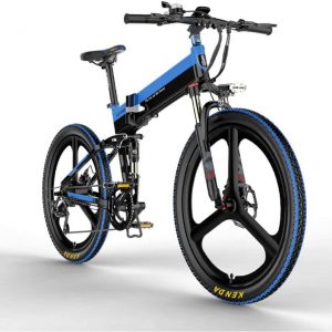 Bicicleta electric plegable rueda ancha LANKELEISI XT750 400W