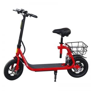 scooter electrico plegable K3 color rojo con asiento